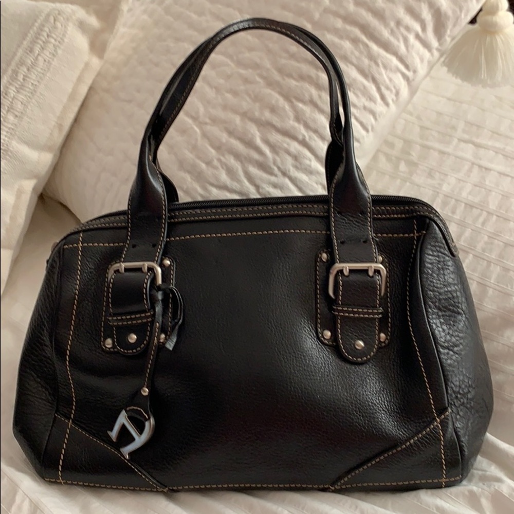 Etienne Aigner Leather Satchel Black